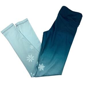 Design By Humans Winter Snowflake Leggings XS